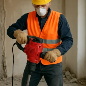 Młot wyburzeniowy wynajem Lublin – jak przygotować się do bezpiecznej pracy?